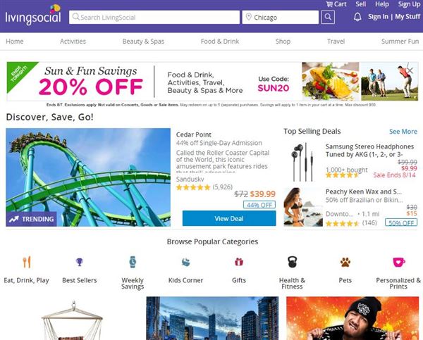美国团购网LivingSocial